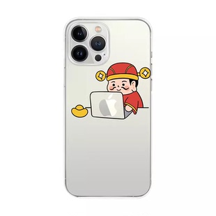 适用苹果15promax手机壳iphone13pro透明14创意17pro简约11心平气和12硅胶16pro保护套软xsmax防摔Air个性