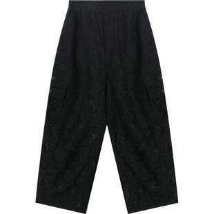 niko and ...裤子女2025夏季新款花边蕾丝长裤纯色直筒裤131883