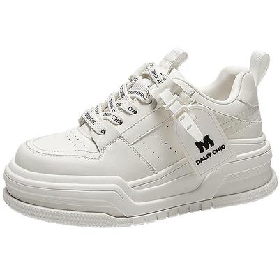 明星同款MIO厚底5.5cm小白鞋