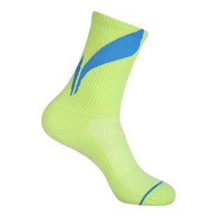 李宁袜子长筒跑步袜青少年篮球运动袜中筒女抗菌防臭秋冬加厚保暖