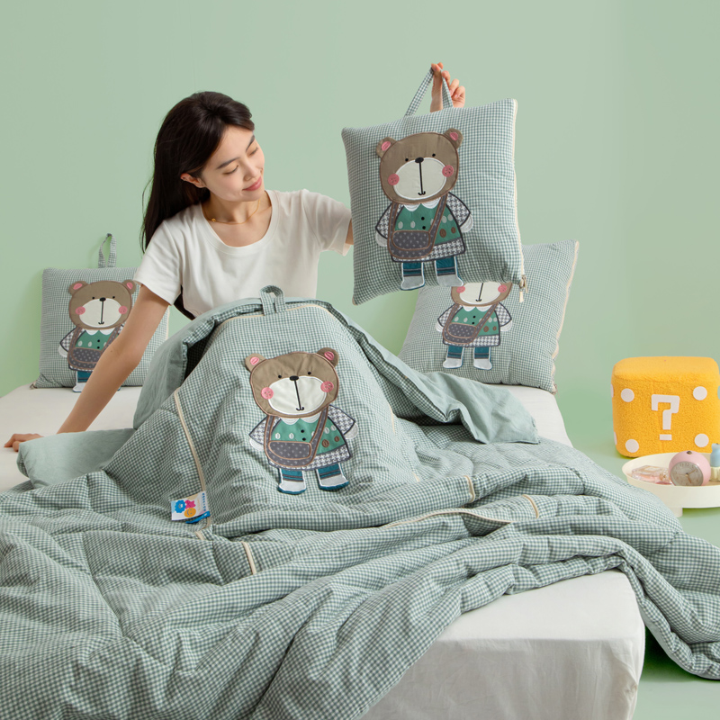 全棉手提式抱枕被子靠枕午睡二合一两用2025新款被枕头车载毯子