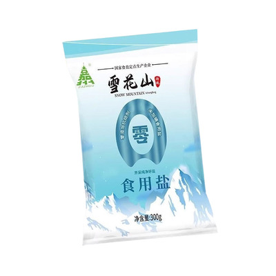 雪花山食用盐家用精制食用盐300g
