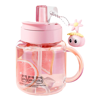 高颜值办公室带把手玻璃杯大容量