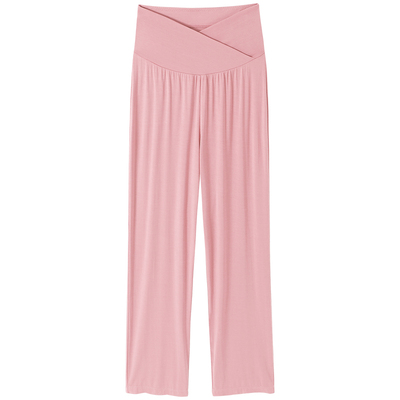 孕妇睡裤不勒肚子莫代尔孕期裤子