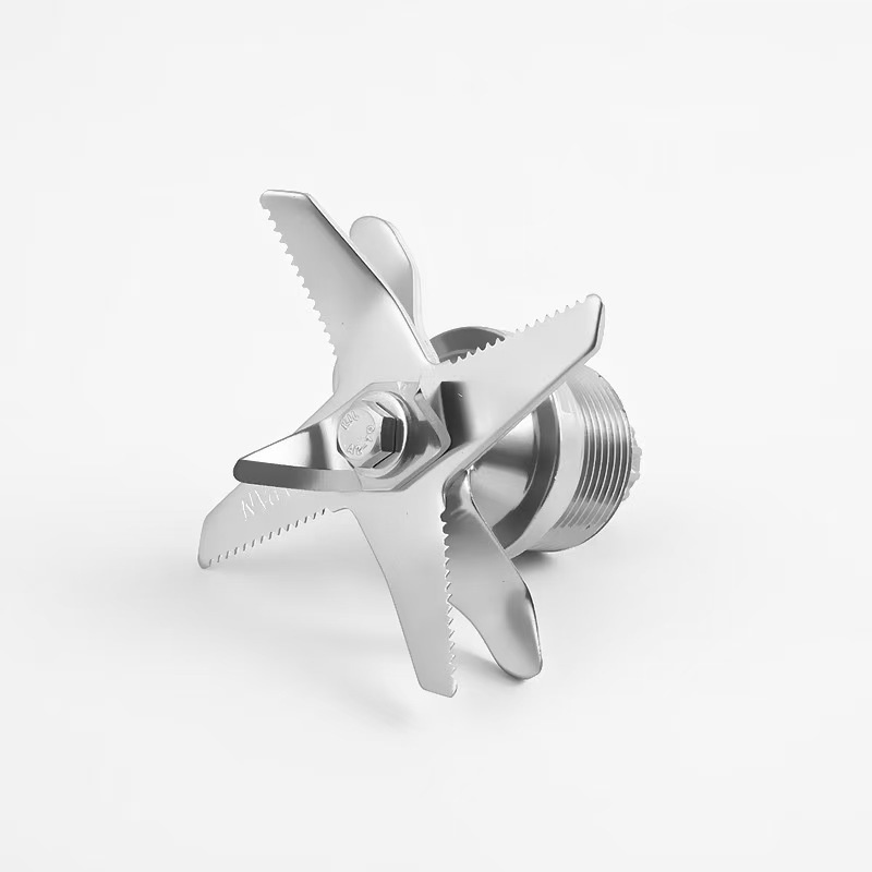 商用大马力三卡圆口配件机刀头钢刀片刀俎八页锋利破壁4L5L破壁机