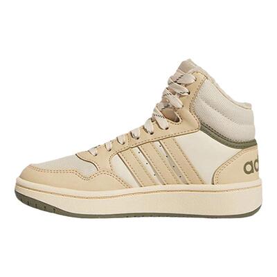 Adidas阿迪达斯儿童运动拼色加绒保暖中帮板鞋篮球鞋IF7738