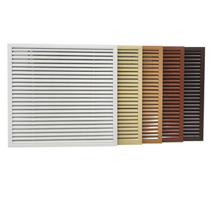 铝合金暖气罩百叶窗装饰通风格栅地暖罩分水器罩柜门通风盖板