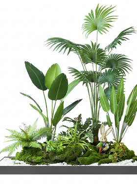 仿真绿植造景组合假植物景观