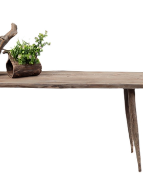 厂家销售手工打造现代简约原木桌子长桌家居名宿酒店创意装饰家具