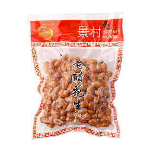 醋豆老醋花生油袋装油炸大粒花生米带汁酸甜香酥脆下酒菜小吃