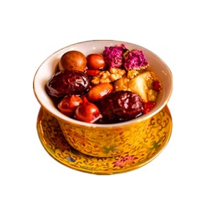 八宝茶宁夏特产银川玫瑰酱盖碗茶礼盒长辈三炮台茶闽宁故事回茗堂