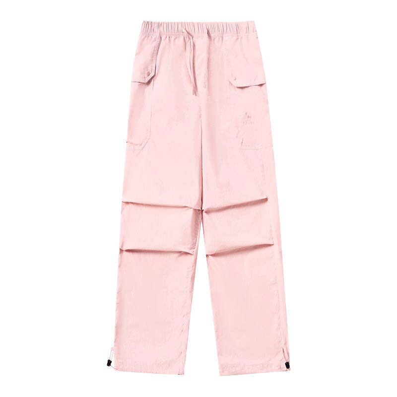 骆驼速干伞兵裤女户外工装裤夏透气吸湿徒步冰感防晒阔腿登山裤男