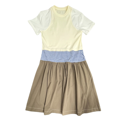 Studio1till8假两件抽褶连衣裙