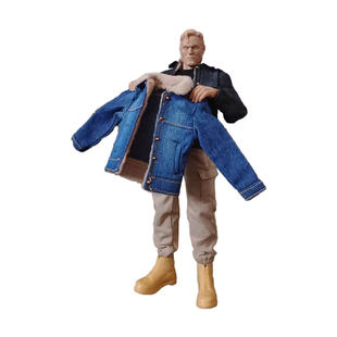 现货1/12漫威 6寸动人偶方大头NW素体背心毛领牛仔衣束脚工装裤