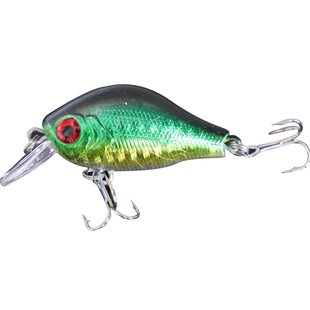 路亚饵米诺 摇滚小胖子 浮水硬饵套装小胖鱼假饵淡水鲈鱼翘嘴鱼饵