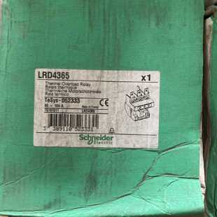 议价原装进口 法国产施耐德热继电器 LRD4365 80-104A 3P 现货 询