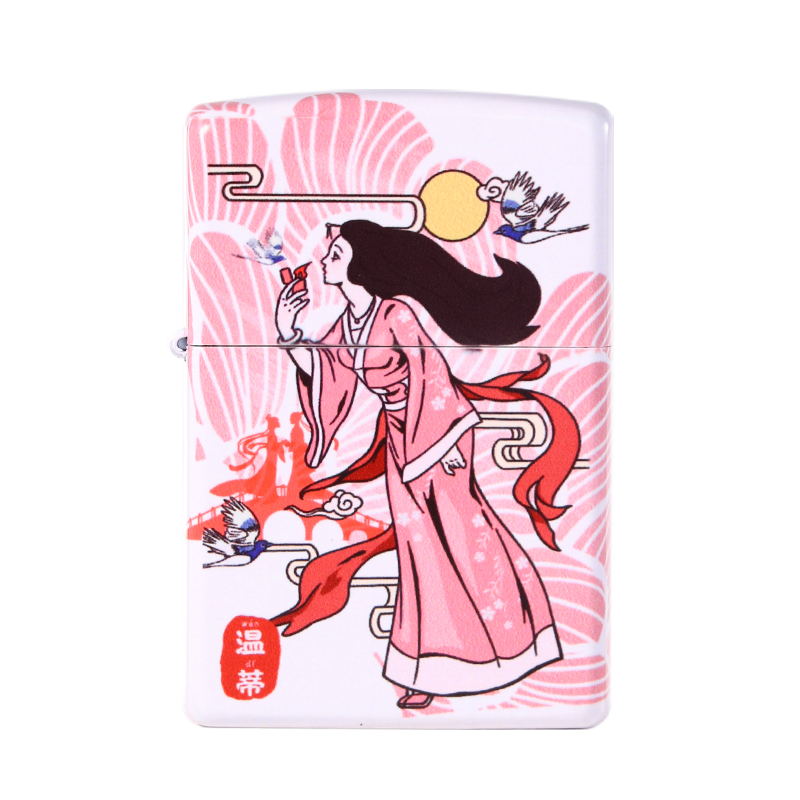 风中女郎情人节礼物煤油打火机