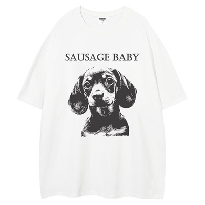 逆爱梓渝同款小众设计感短袖T恤