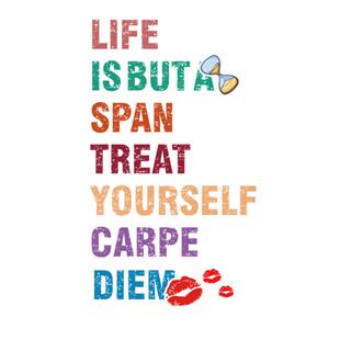 精彩人生爱心英文个性车身贴人生苦短及时行乐汽车后挡玻璃装饰贴