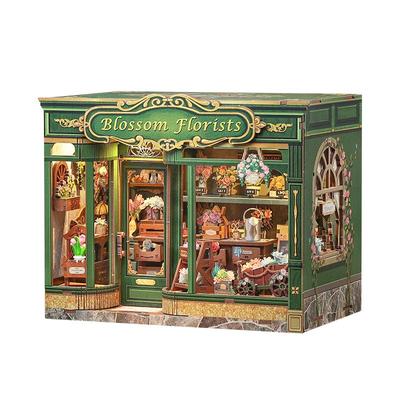 CuteBee谧境花坊手工diy小屋木质拼装模型小房子立体拼图微缩礼物