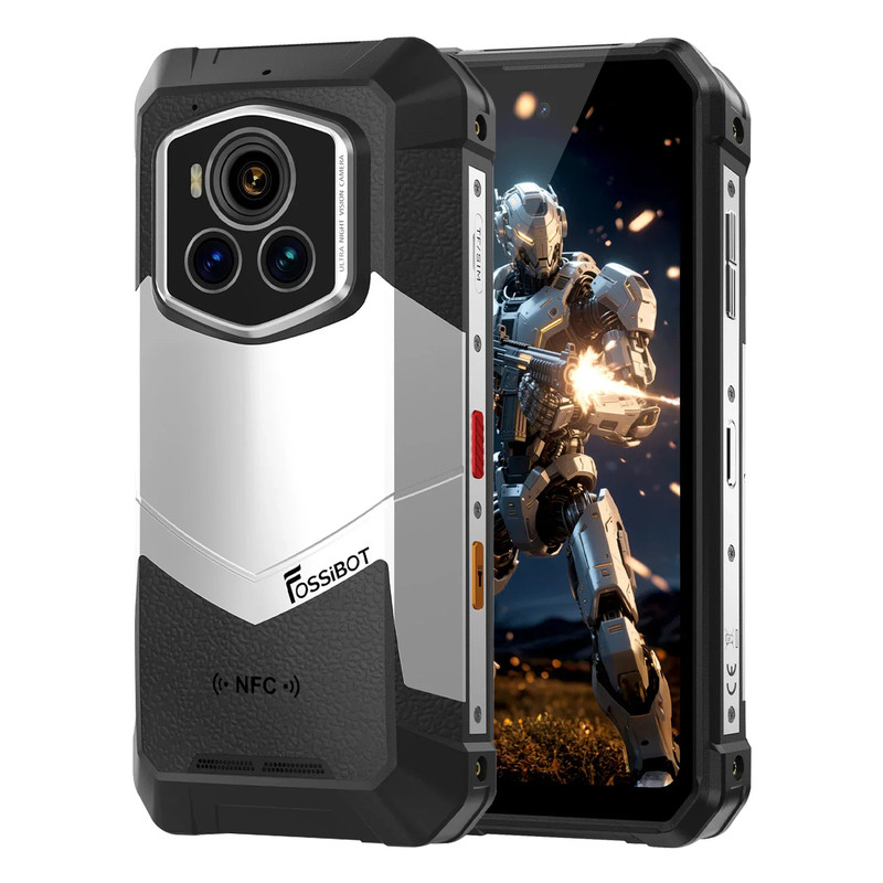 全彩夜视三防智能手机全网通5G防水安卓大电池FOSSiBOT F107PRO