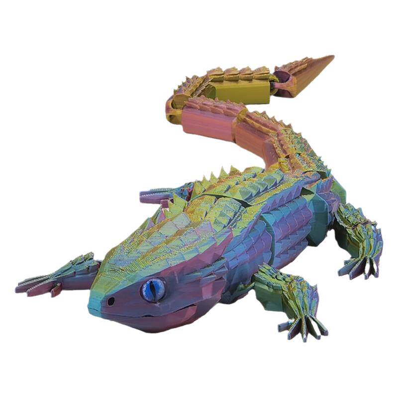 3d打印玩具蜥蜴石龙子关节可动动物仿真模型手办静态创意摆件定制