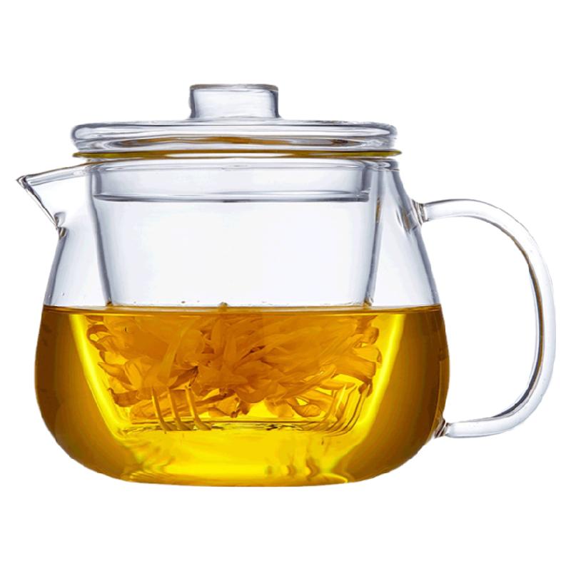 玻璃泡茶壶家用耐高温花茶煮茶壶过滤水壶加厚单壶套装小茶壶茶具
