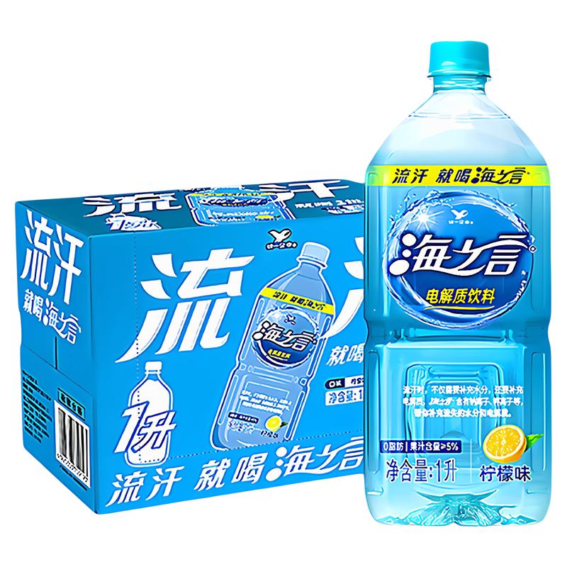 海之言电解质水柠檬味1L*8瓶整箱