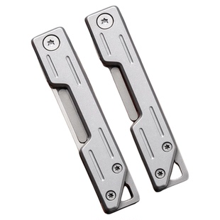 不锈钢美工刀折叠钥匙扣小刀速拆手术随身户外EDC裁纸刀迷你便携