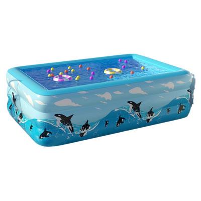 家用多尺寸加厚泡泡底充气游泳池