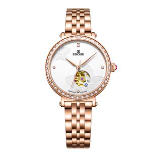 EBOHR依波表蝶恋花系列正品防水镂空自动机械表女士腕表5091