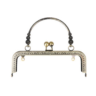 自制小包包配件口金材料18厘米20cm手工diy迷你做零钱包金口方形