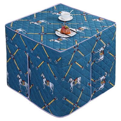 烤火桌罩套新款加厚冬季麻将机电取暖器炉桌子布罩正方形被套罩子