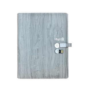 a5功能活页笔记本本子可拆卸硬壳2025款不硌手商务办公记录本学生记事本工作手账本优盘本日记本定制可印logo