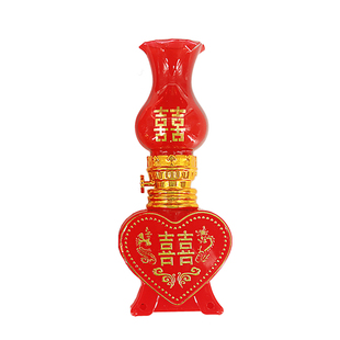 结婚电子灯喜字复古婚房装扮用品洞房花烛丁财两旺LED灯仿煤油灯