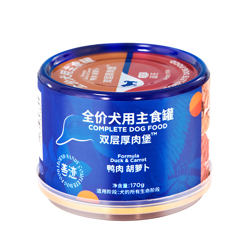 蓝氏狗罐头鲜肉果蔬狗主食罐大中小型犬湿粮狗零食罐头试吃装170g