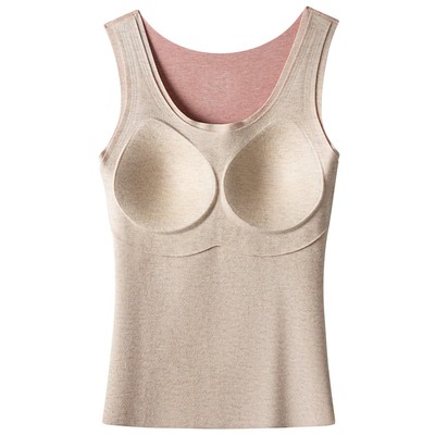 【闭眼买 49元清仓】德绒发热保暖背心上衣男士秋衣打底衫秋冬季