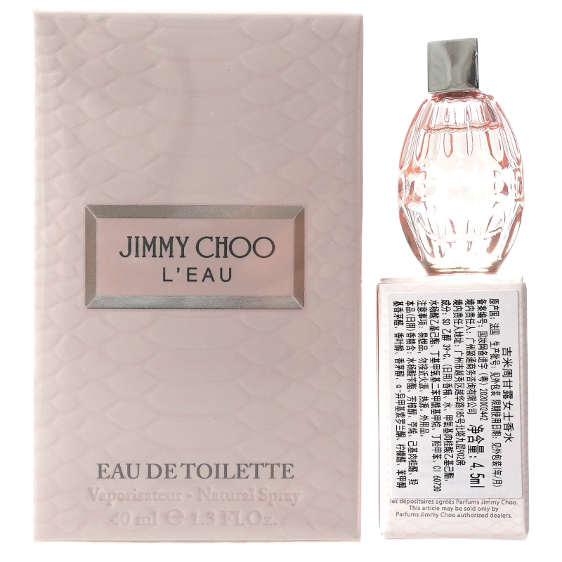 Jimmy Choo吉米周仰杰L'Eau甘露粉色女士香水清新桃子味4.5 40ML
