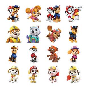 160张汪汪立大功贴纸可爱狗狗装饰巡逻队手机手账儿童卡通防水贴画