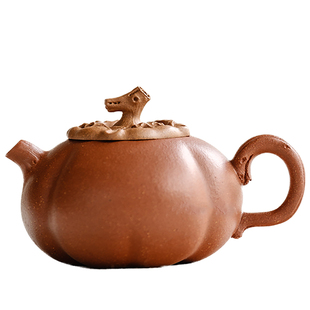 闻说|柿柿如意人文纯手工紫砂壶 黄龙山红降坡 宜兴原矿茶壶