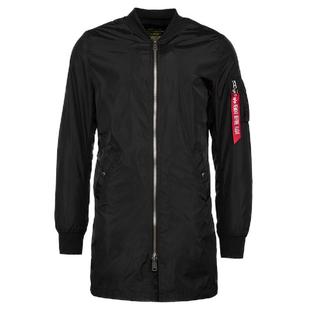 美国阿尔法ALPHA户外春秋薄款MA1风衣款男女版飞行员夹克长款外套