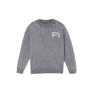 AMAKROM埃可龙 美式风复古圆领休闲打底衫内搭日系简约毛衣针织衫