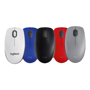 罗技鼠标m90有线m100r电竟游戏电脑办公usb静音m110旗舰店加长线