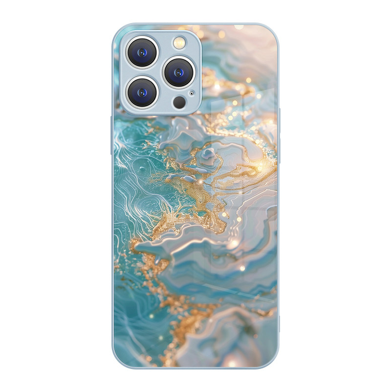 流水生金适用苹果18promax手机壳17pro新款MagSafe磁吸iPhone16无线充电15plus高端14奢华1