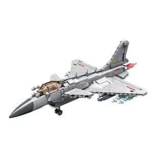 奇妙积木Keeppley歼10C-战斗机模型大国重器玩具礼物