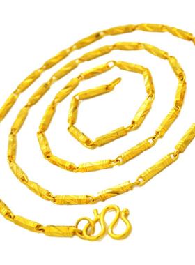 47cm仿真黄金男女细项链情侣