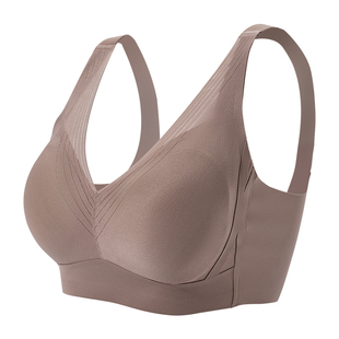 茜妮兰39166健康养护内衣薄款舒适无痕无钢圈收副乳贴肤运动文胸