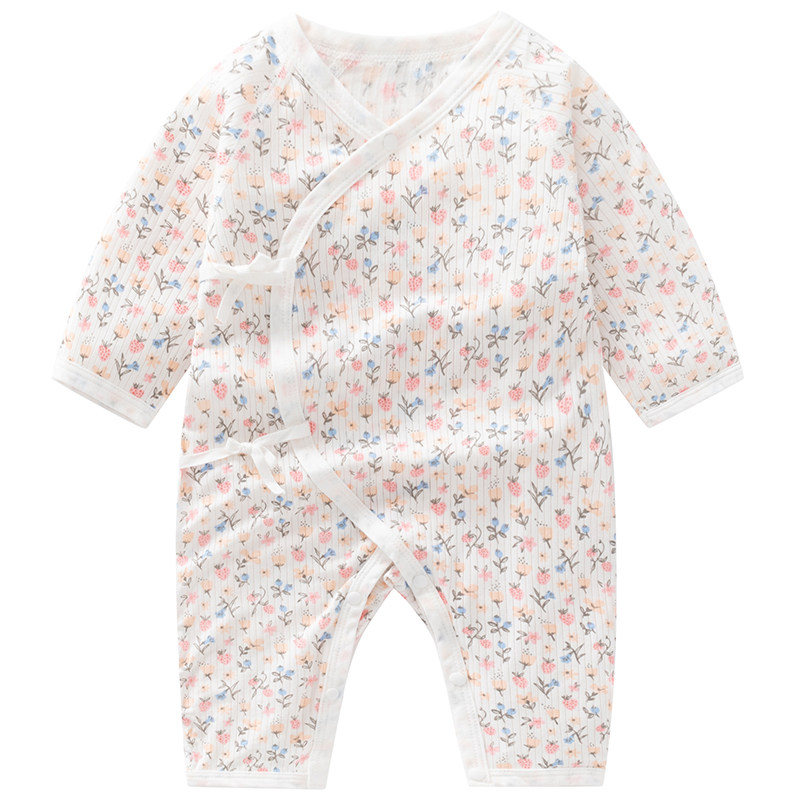 莫代尔婴儿连体衣轻薄无骨爬服夏