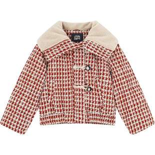 妖精的口袋小香风粗花呢短款羽绒服女2025冬新款新年战袍保暖外套