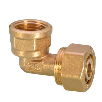 1418铝塑管接头配件黄铜内外丝弯头三通直接太阳能热水器地暖管